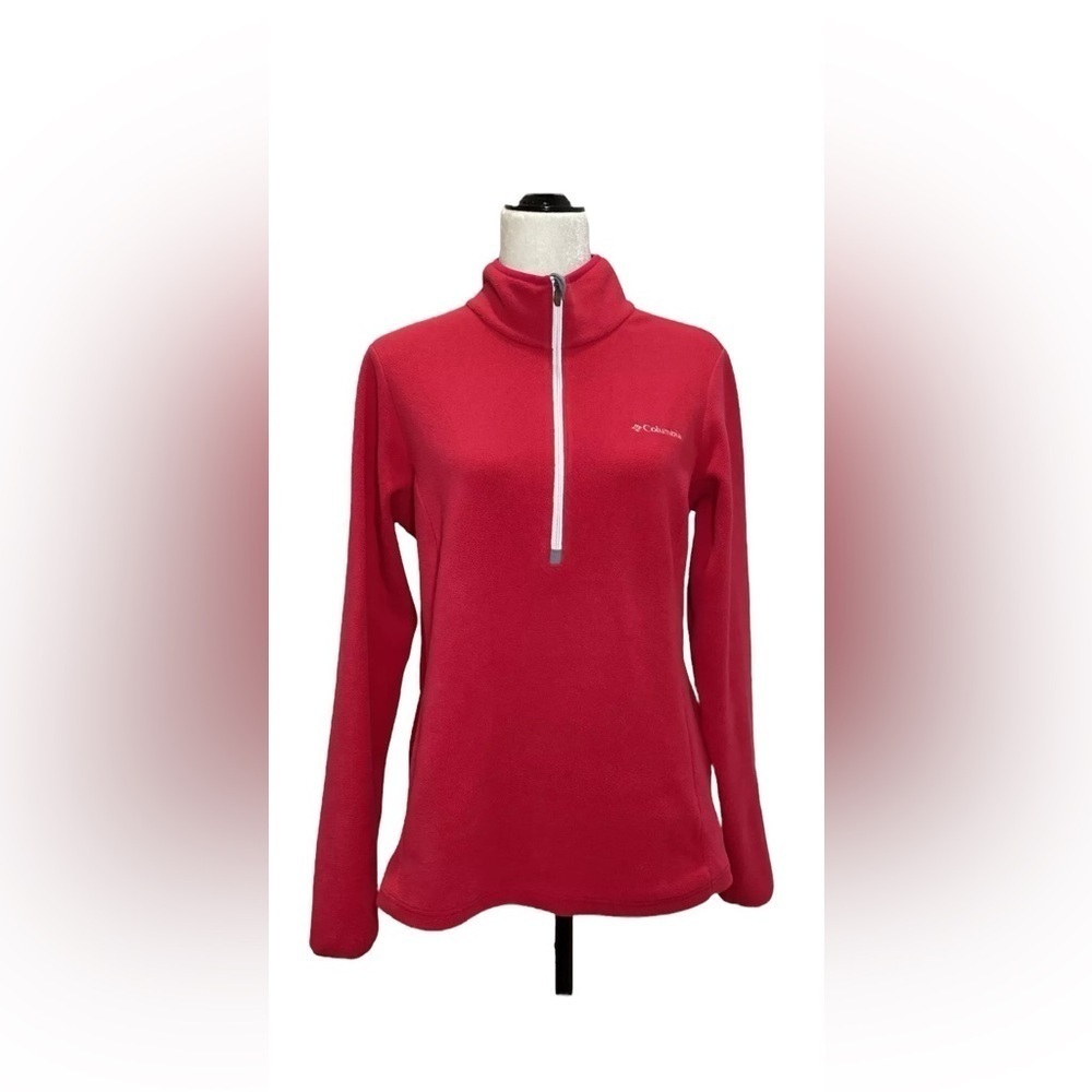 SOLD
Columbia Red Fleece OmniHeat Zip Jacket sz L great condition women - Picture 1 of 13